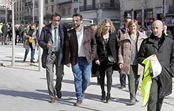 Visita a les obres de FGC de Sabadell a l'estació del Passeig 